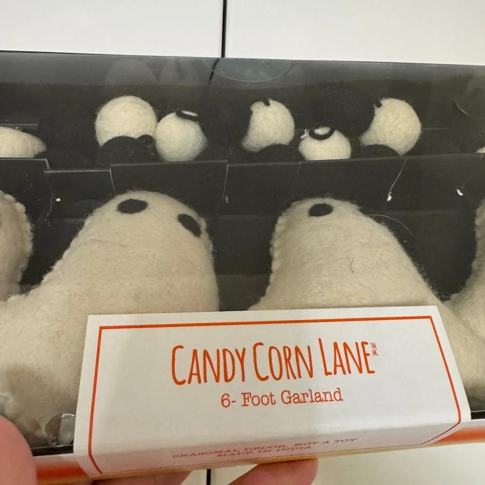 Ghost Pom Garland Halloween
